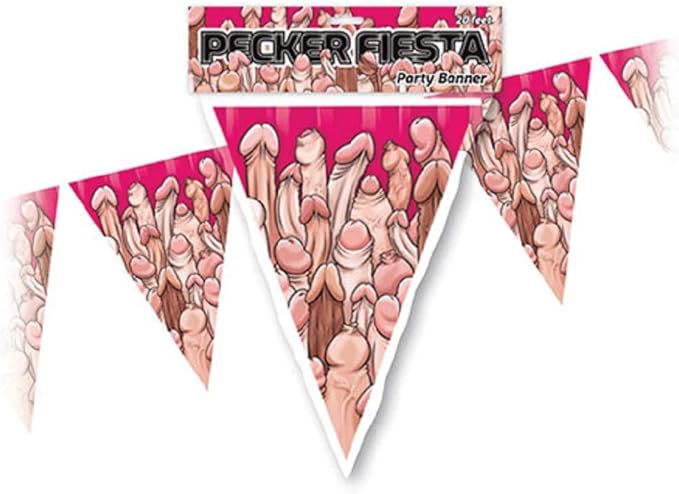 Ozzé creations Pecker Party Bachelorette Party Banner