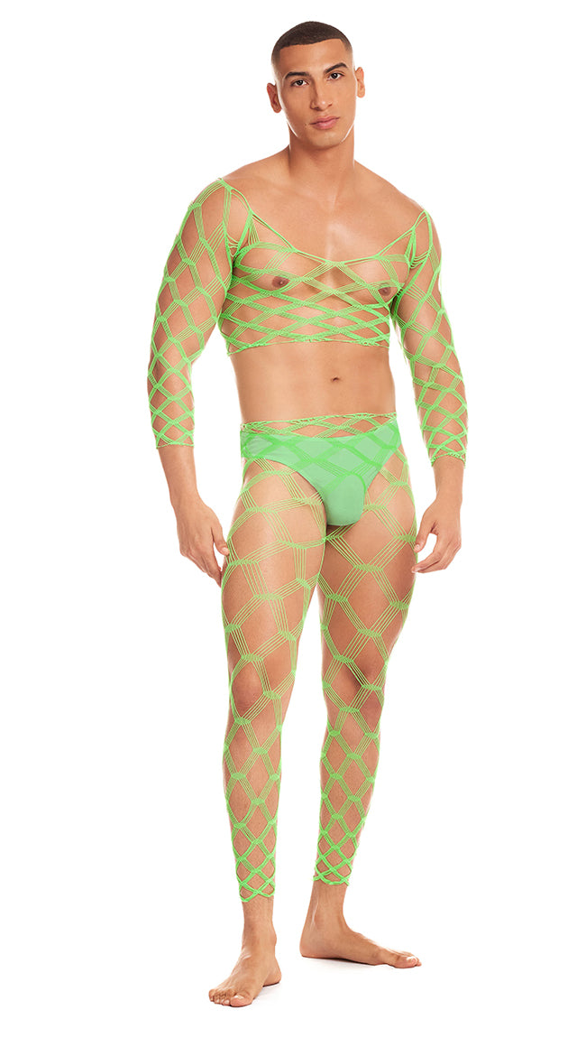 Mens Future mode crop top/leggings set SM/MED