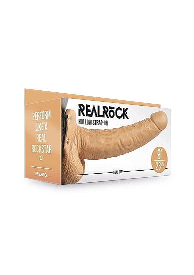 RealRock Hollow Strap-on 9” Flesh