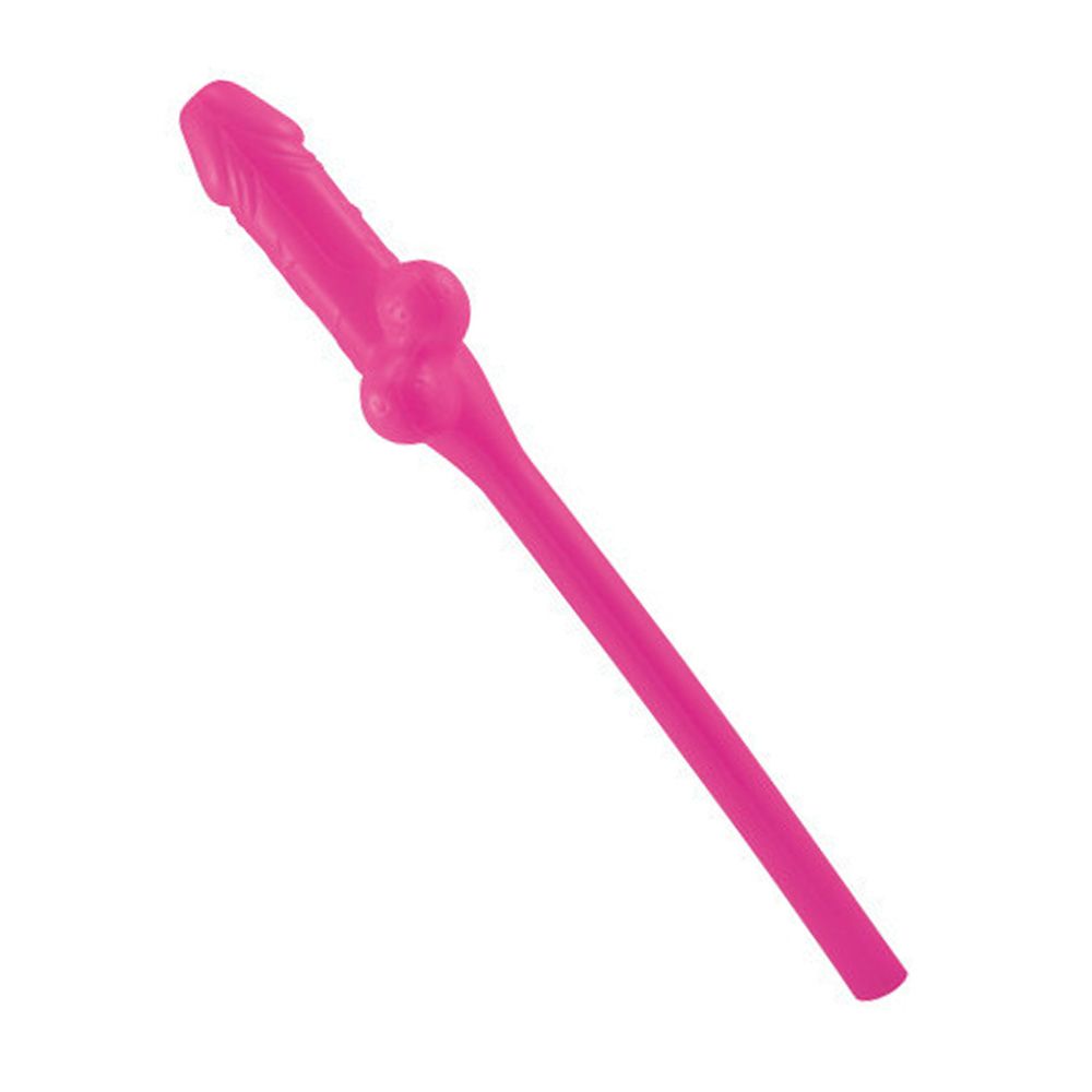 Jumbo 9” Pink Pecker Straw