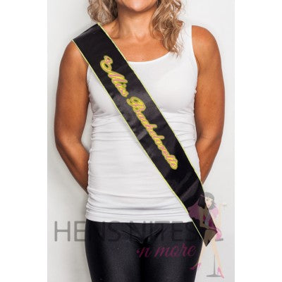 Miss.Bachelorette Glow in the dark sash