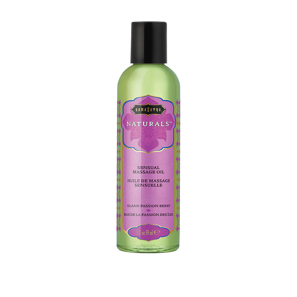 Naturals island passion berry massage oil 2oz