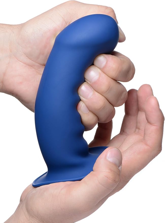 Squeeze-It Phallaic Bue Dildo