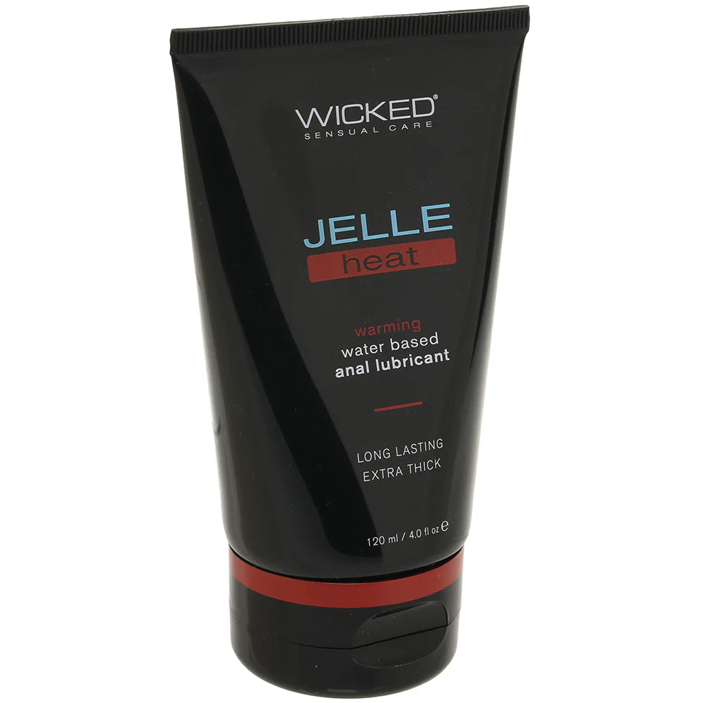 Wicked Jelle Heat water based anal lube 4oz
