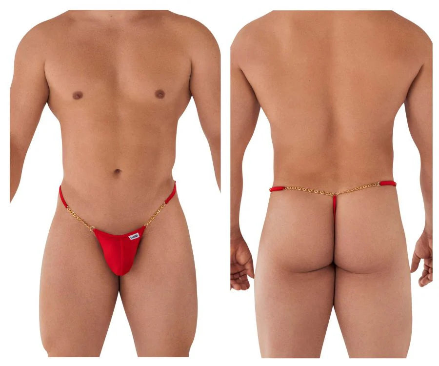 CandyMan Red Chain Thong L/XL