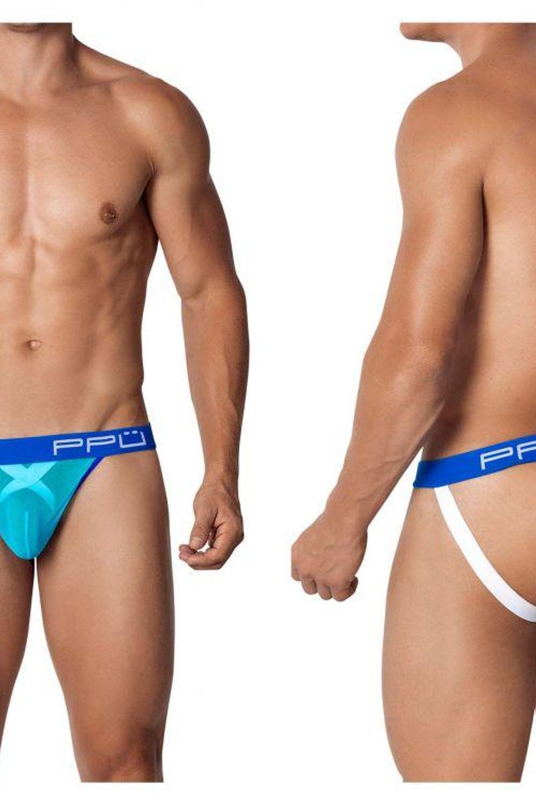 PPU turquoise Mesh Jock Strap Small