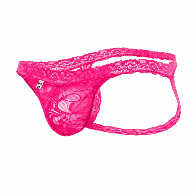 MOB Mens hot pink Lace jockstrap L/XL