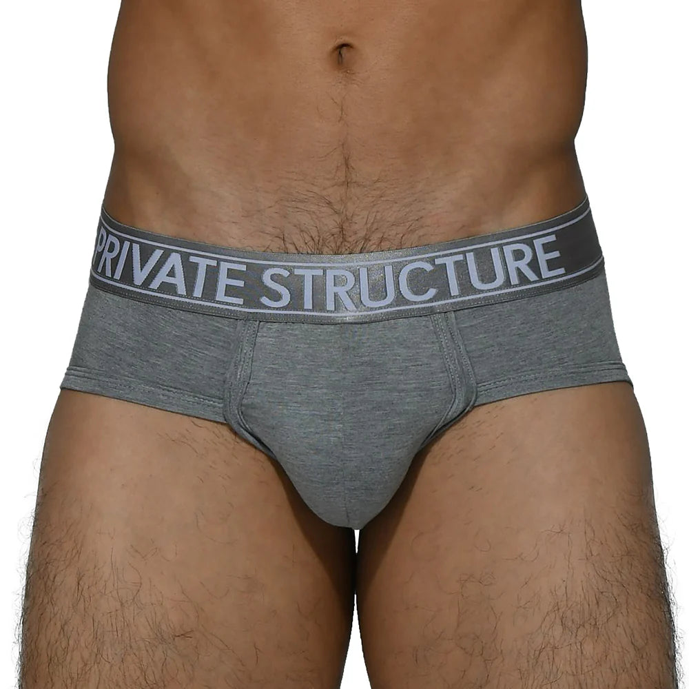 Private Structure Grey Briefs XL