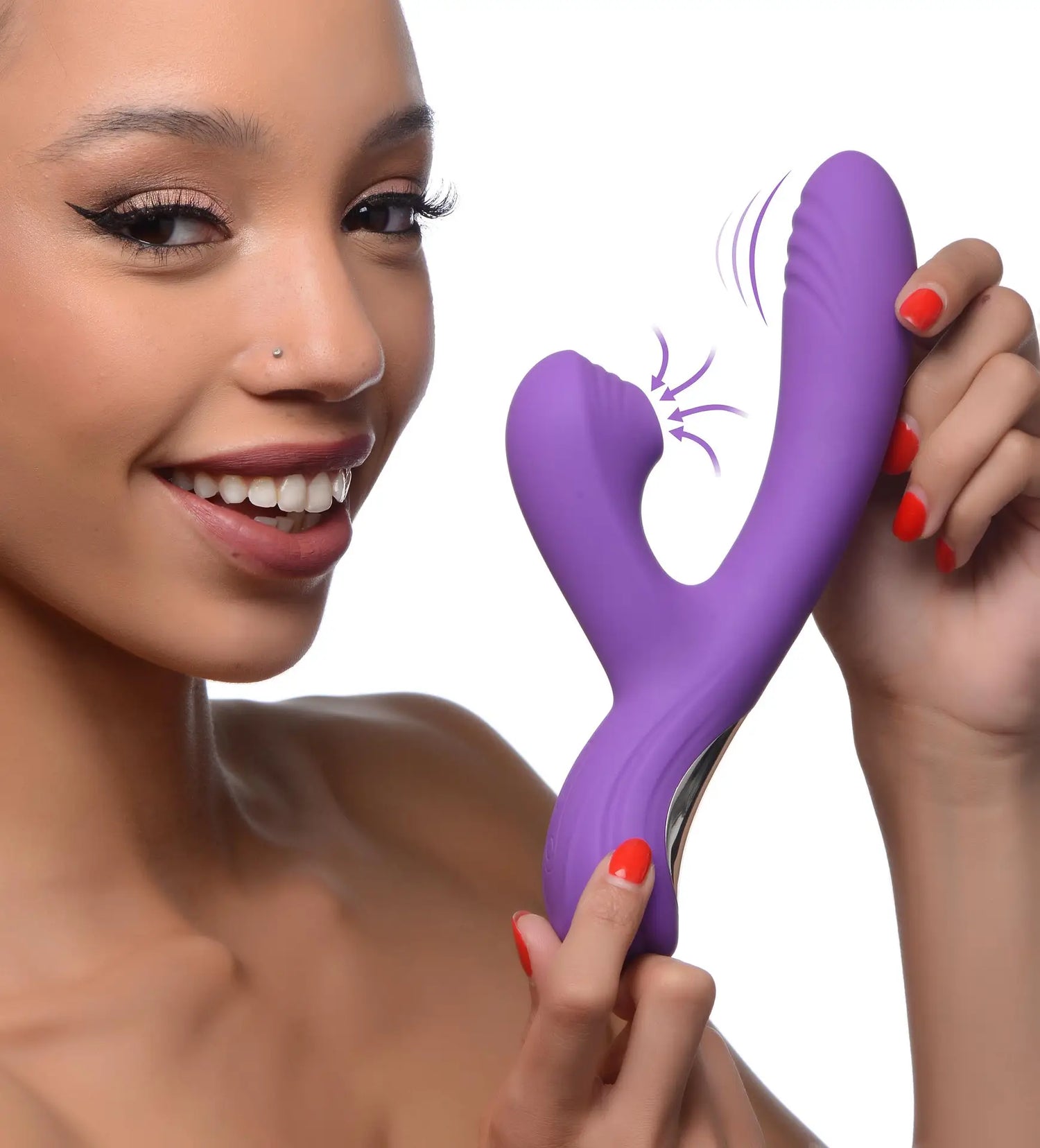 Power bunnies shiver 30x silicone rabbit vibrator purple