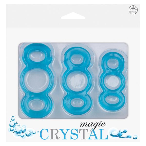 Magic Crystal - Cock Ring Set - Blue