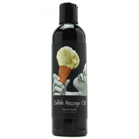 Edible Massage Oil 8oz/236ml in French Vanilla