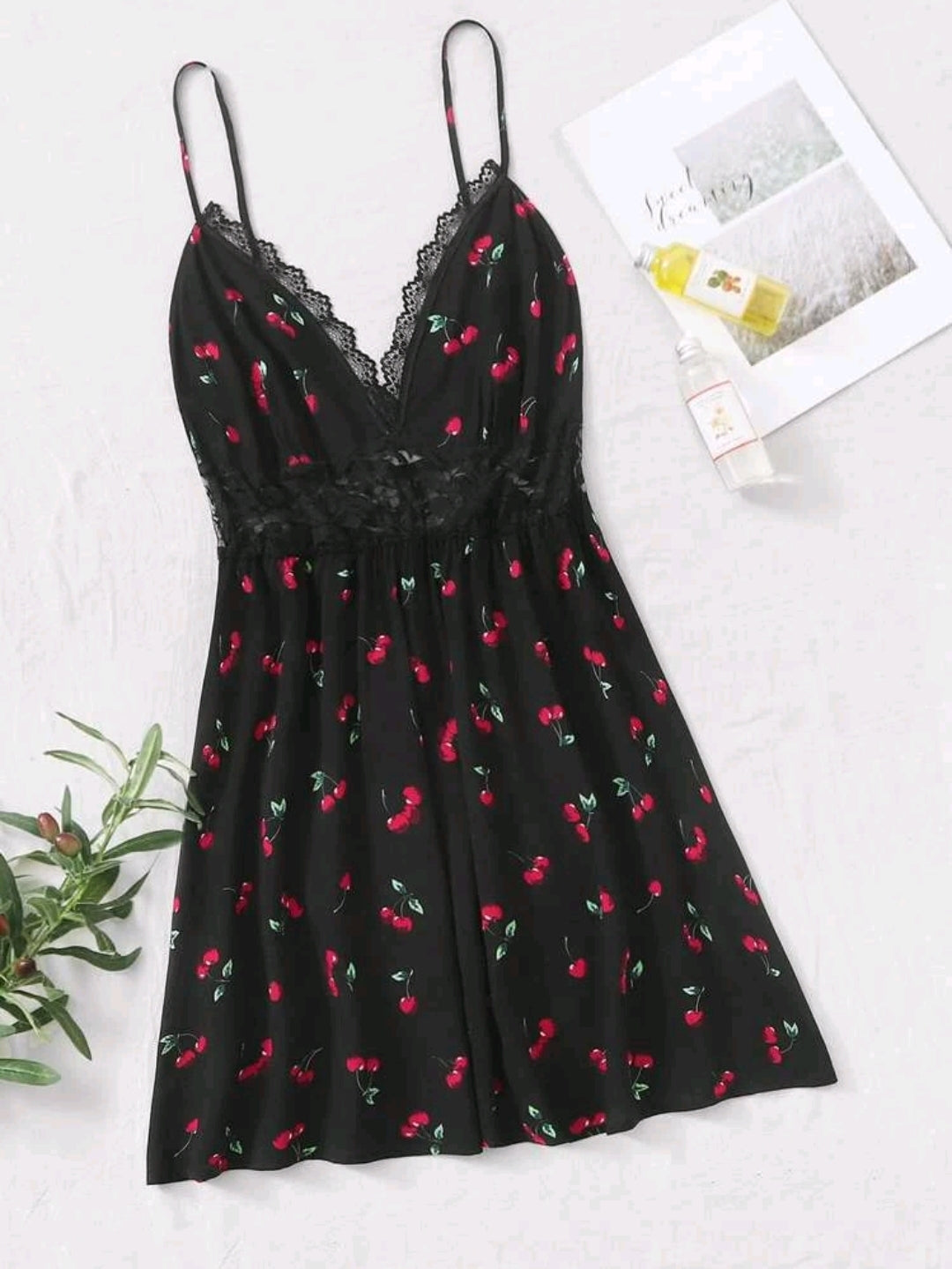 Cherry Print Nightdress in 1XL