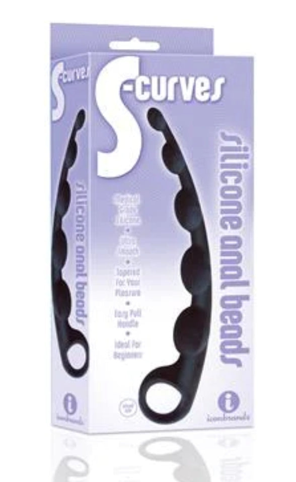 S-Curves - Curved Silicone Anal Beads