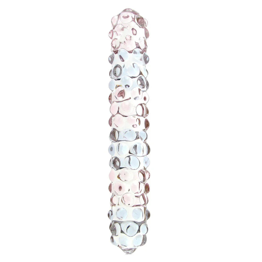 Gläs 7” Purple Rose Nubby Dildo