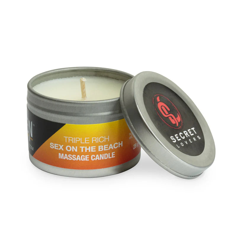Secret Lovers Triple Rich Edible Massage Candle Sex On The Beach 8oz