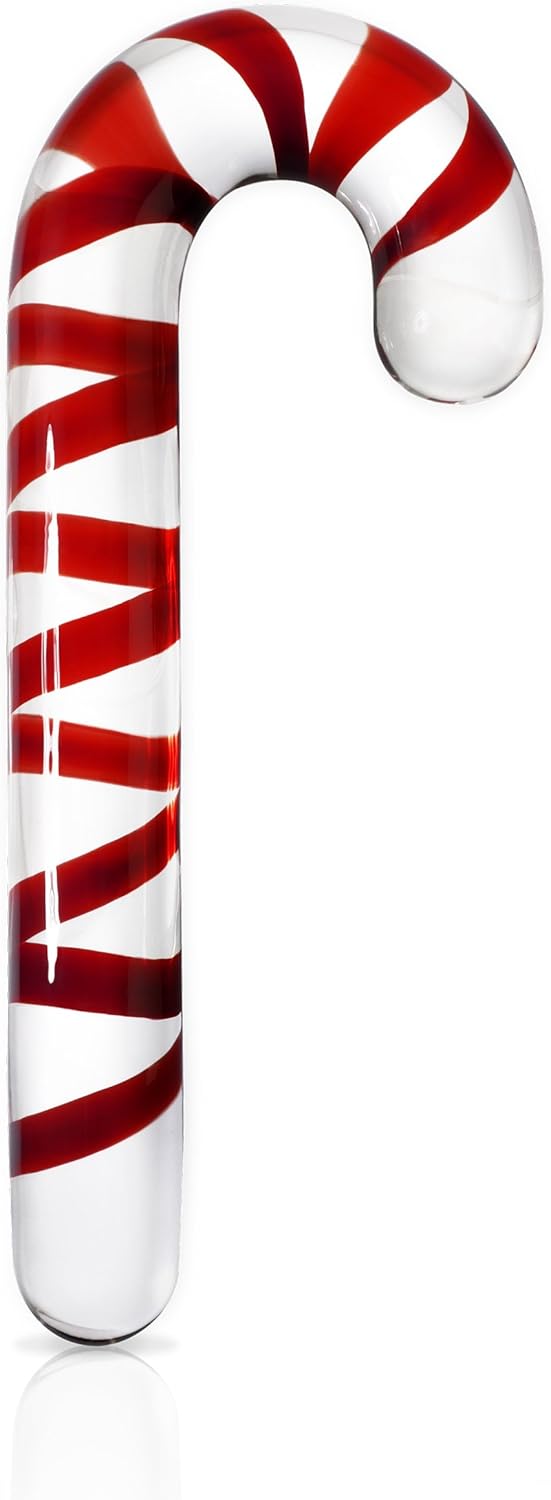 Icicles Candycane Handblown Glass Massager