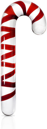 Icicles Candycane Handblown Glass Massager