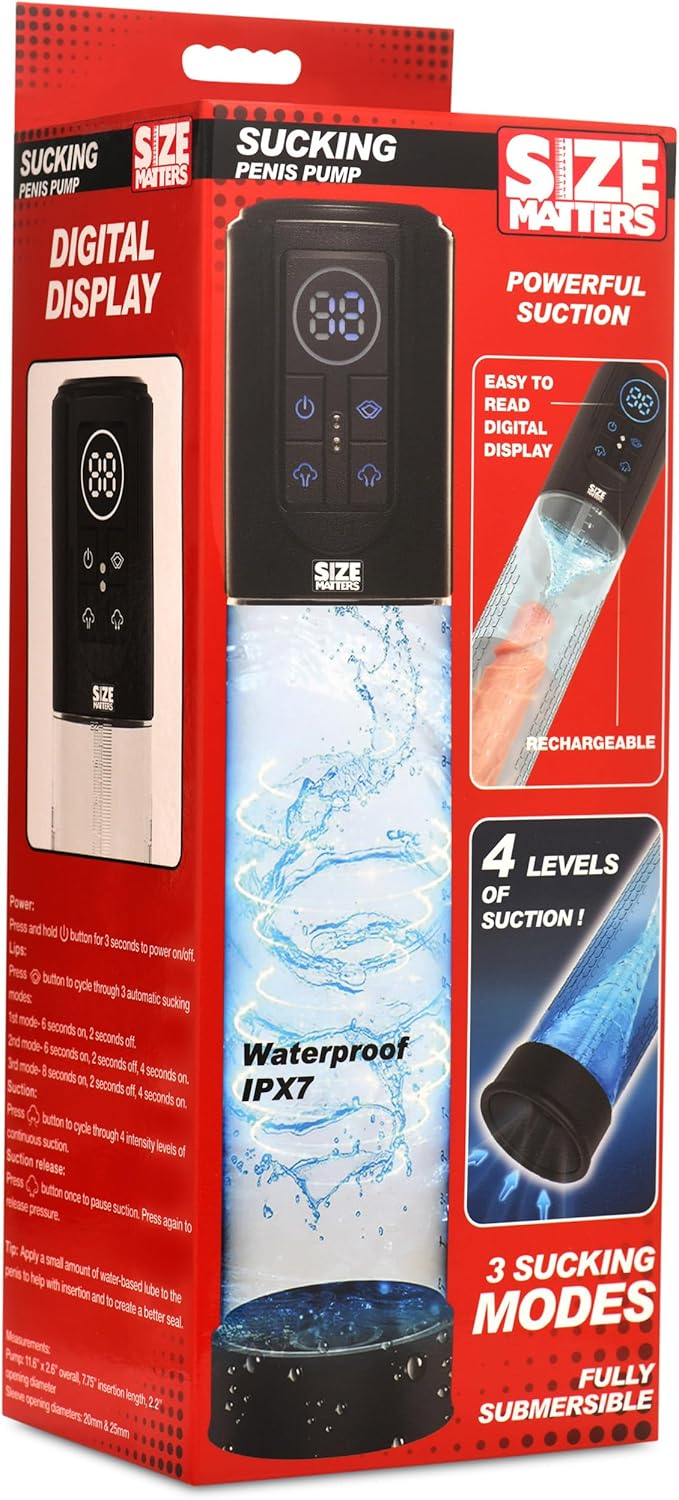 Size Matters Sucking Penis Pump 3 Modes