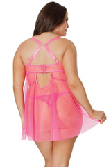 Coquette Warm Sunsets Babydoll Set 3x/4x