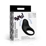 Bang Vibrating Silicone Cock Ring Black