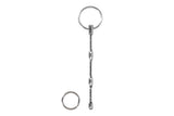 Ouch Stainless Steel Ribbed Plug w/ Ring