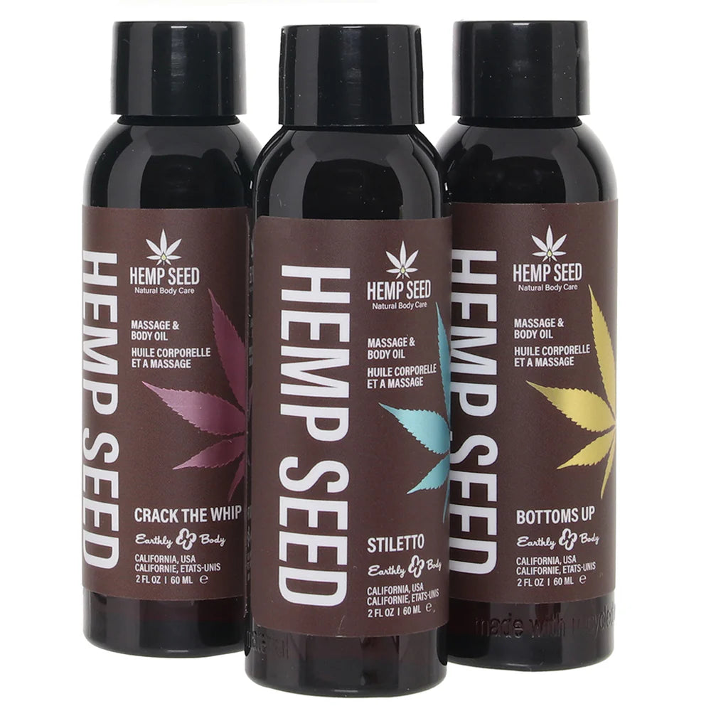 Hemp Seed Massage Oil Gift Set