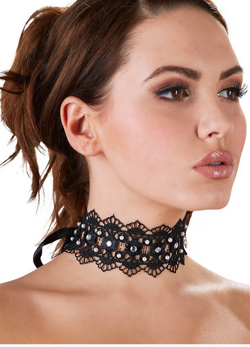Corelli Lace & Diamond Choker