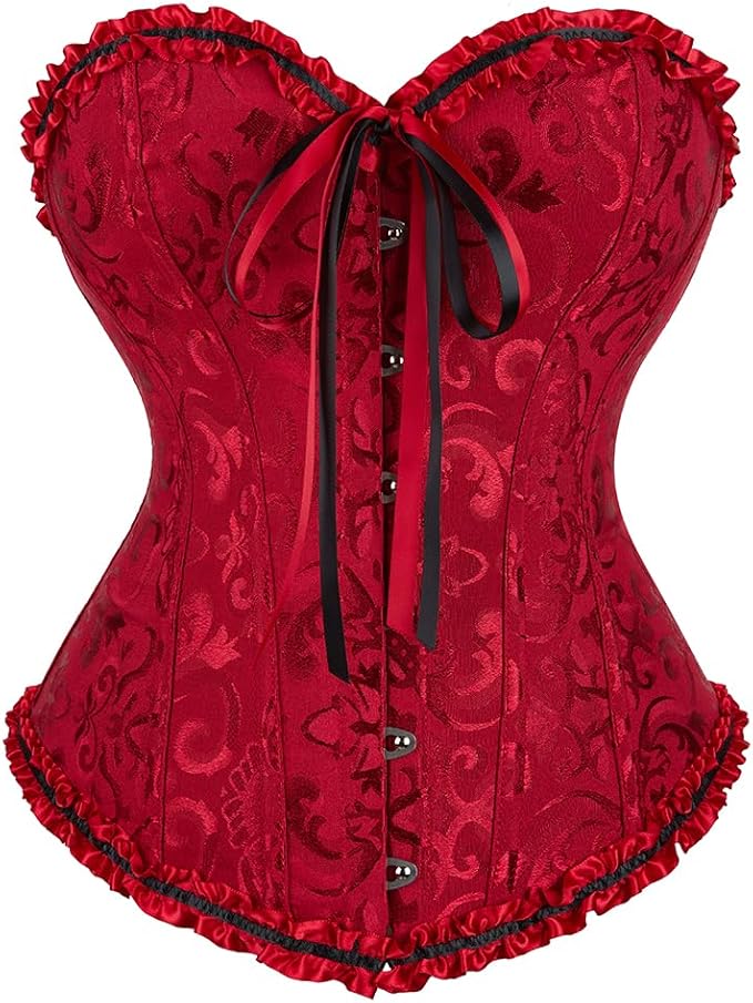 Red/Black 3XL Tie up Corset
