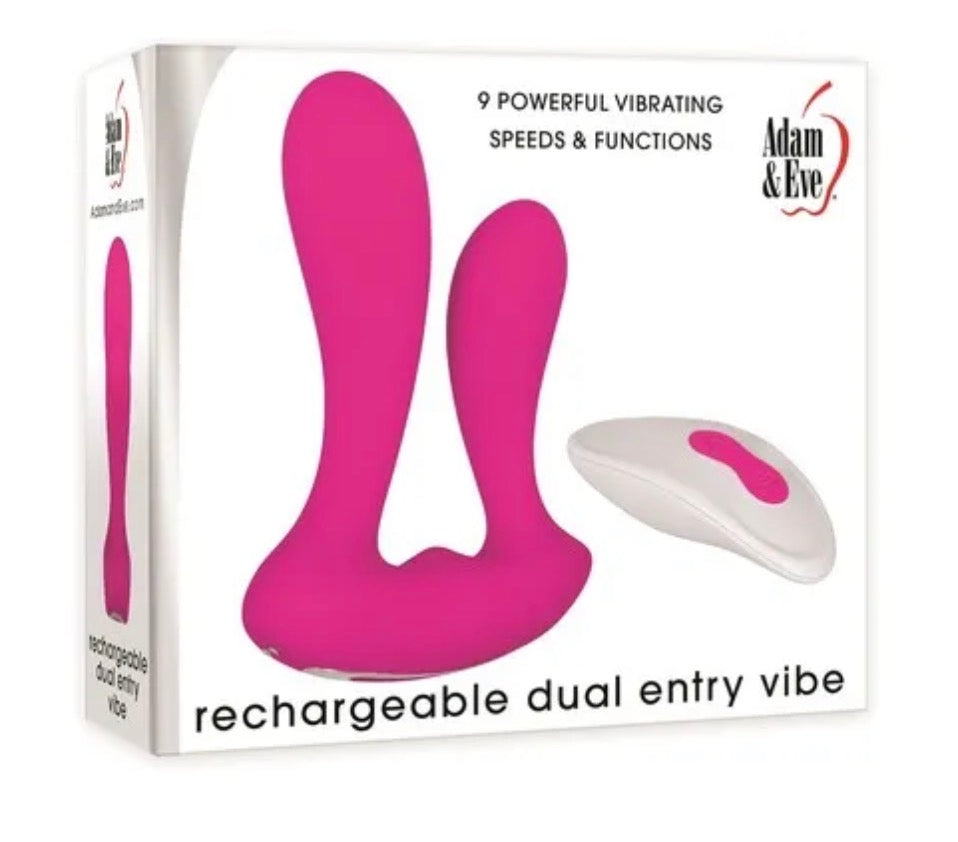 Adam And Eve Dual Entry Vibe w/ Remote