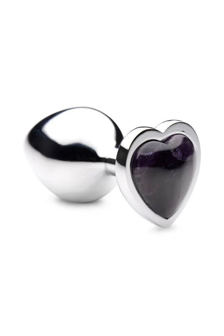 Booty Sparks Heart Amethyst Large Anal Plug
