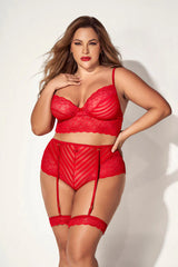 Mapale Candy Striped Red 1x/2x