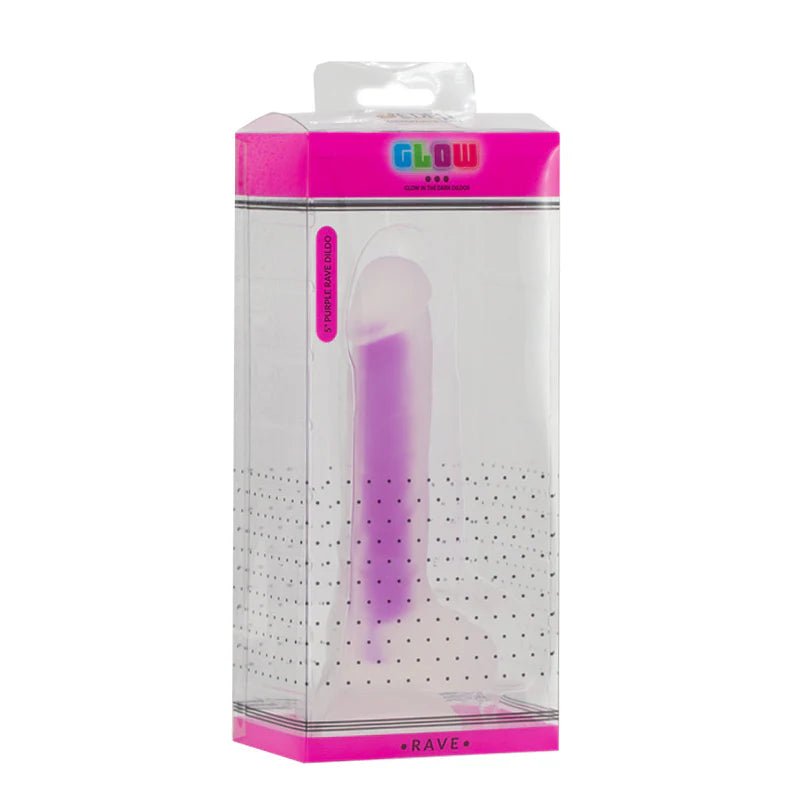 Glow 5” Purple Dildo