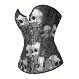 Sensual Boutique Skull & Roses Corset 2XL