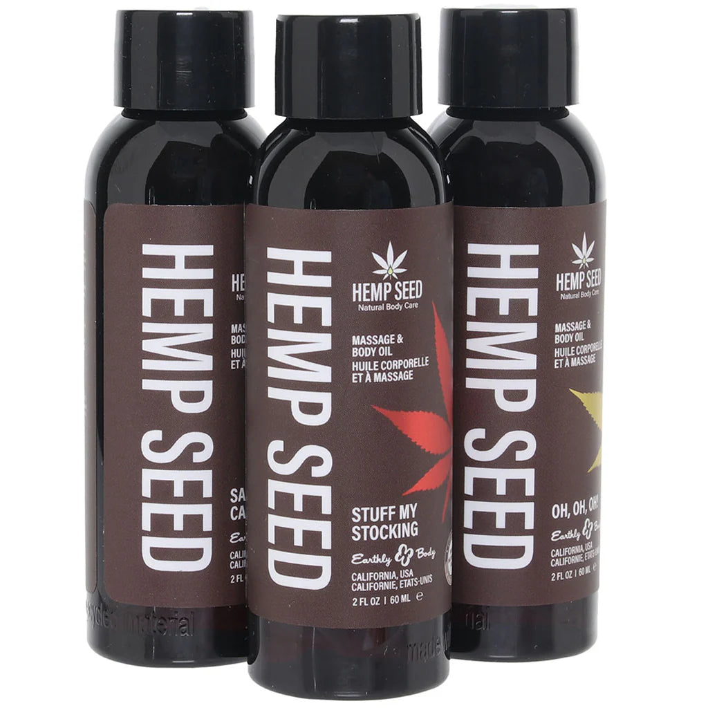 Hemp Seed Massage oil 3x 60 ml bottles