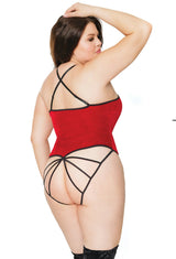 Coquette Red Velvet Teddy Queen Size