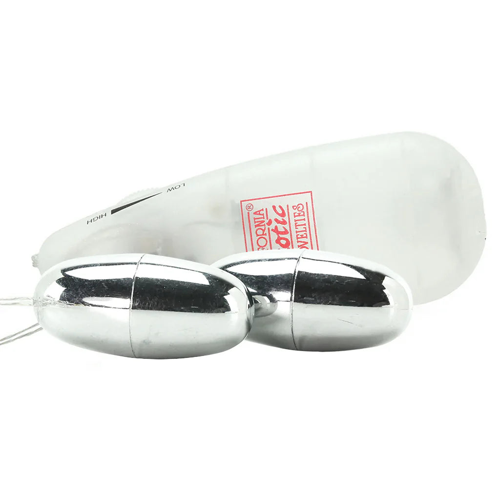 Calexotics Pocket Exotics Double Vibrating Silver Bullets