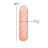 Softies 4” Dual Silicone Vibrator Orange