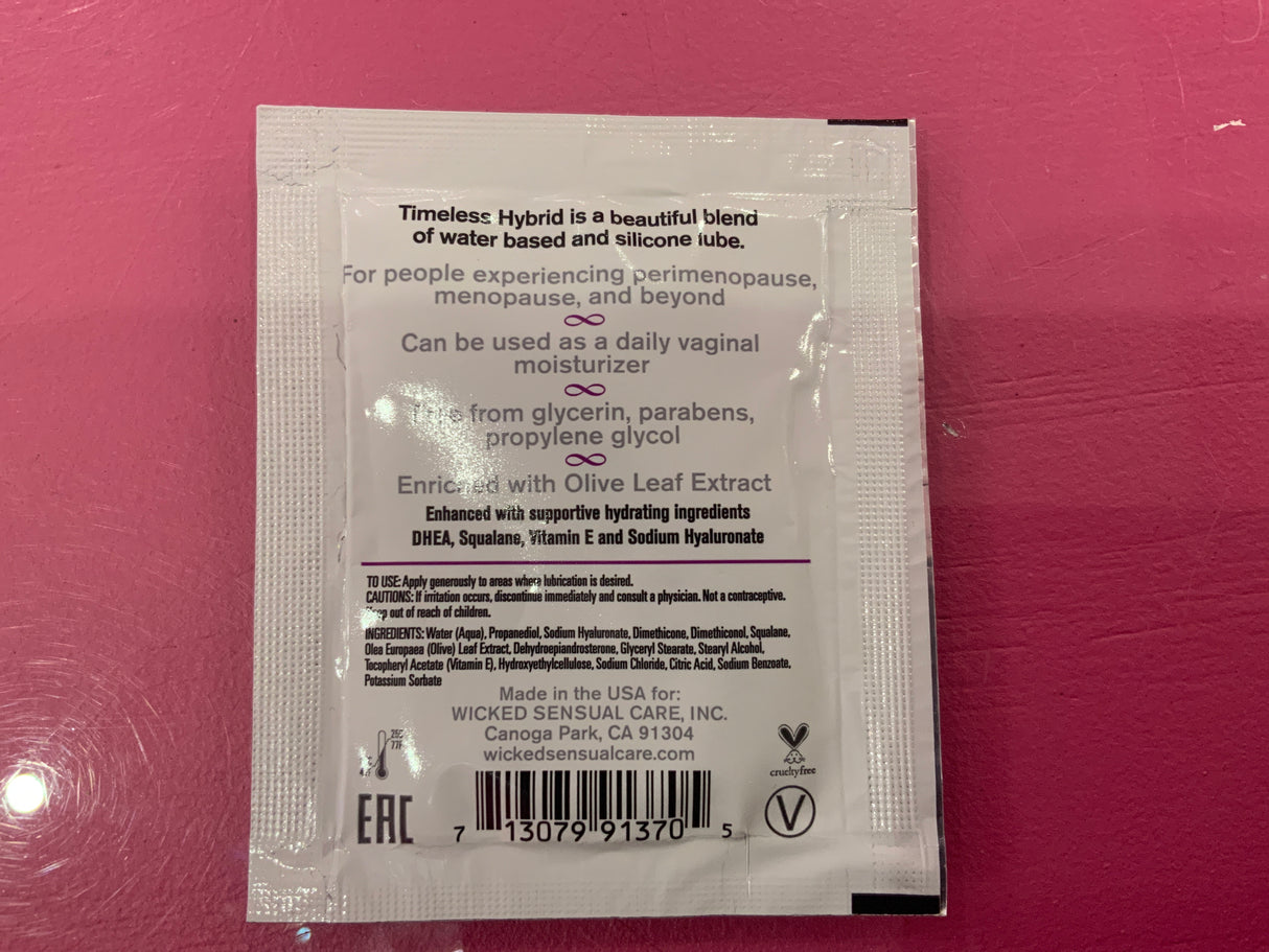 Wicked Simply Timeless Hybrid Lubricant 6ml packet