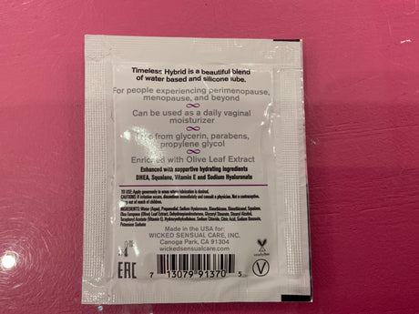 Wicked Simply Timeless Hybrid Lubricant 6ml packet