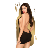 Penthouse Heartthrob Backless Mini Dress black M/L
