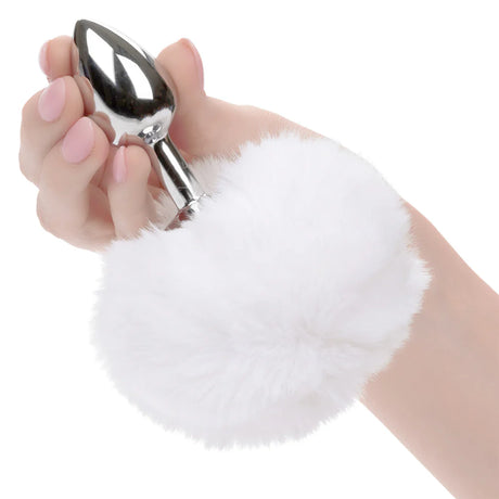 Running Wild White Bunny Tail Plug