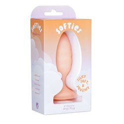 Softies 4” Silicone Anal Plug Orange