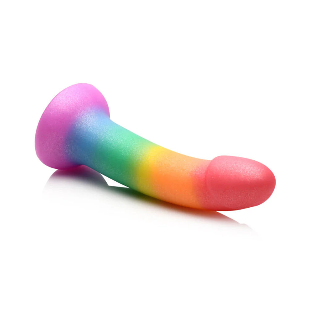 Simply Sweet Phallic Rainbow Dildo 6”