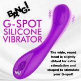 Bang G Spot Silicone Vibrator -Purple