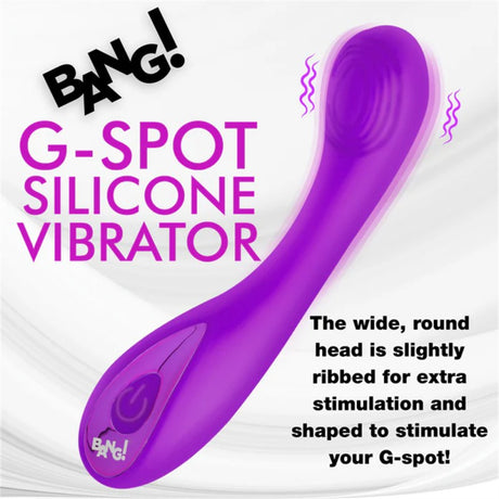 Bang G Spot Silicone Vibrator -Purple