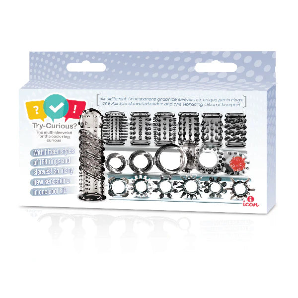 Icon Brands 15 piece Cock ring set