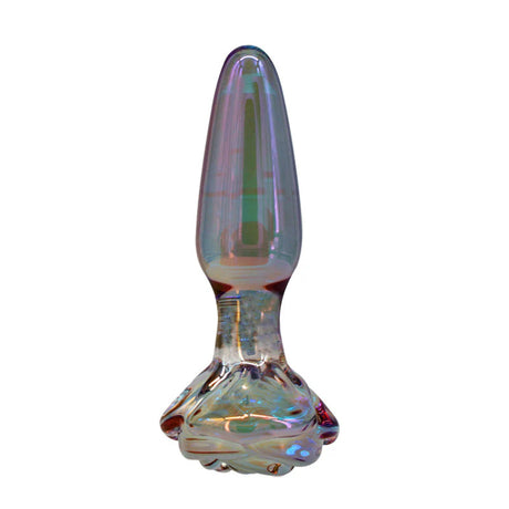 First Glass Multi-colour Rain 5” Anal Plug