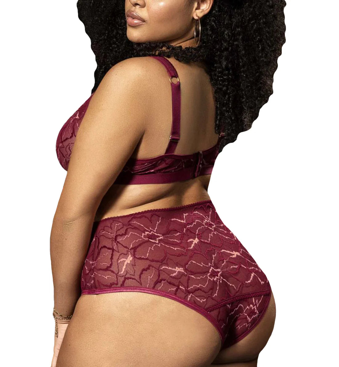 Mapale Burgandy two piece set 1X/2X