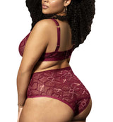 Mapale Burgandy two piece set 1X/2X
