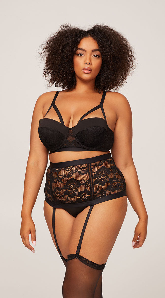 CURVE BLACK MONIQUE BRA SET 3XL/4XL